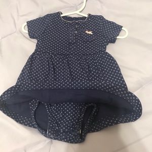 Navy dress with built in bloomers